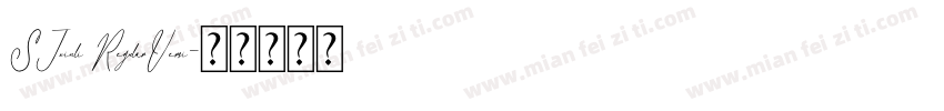 SJxinli RegularVersi字体转换